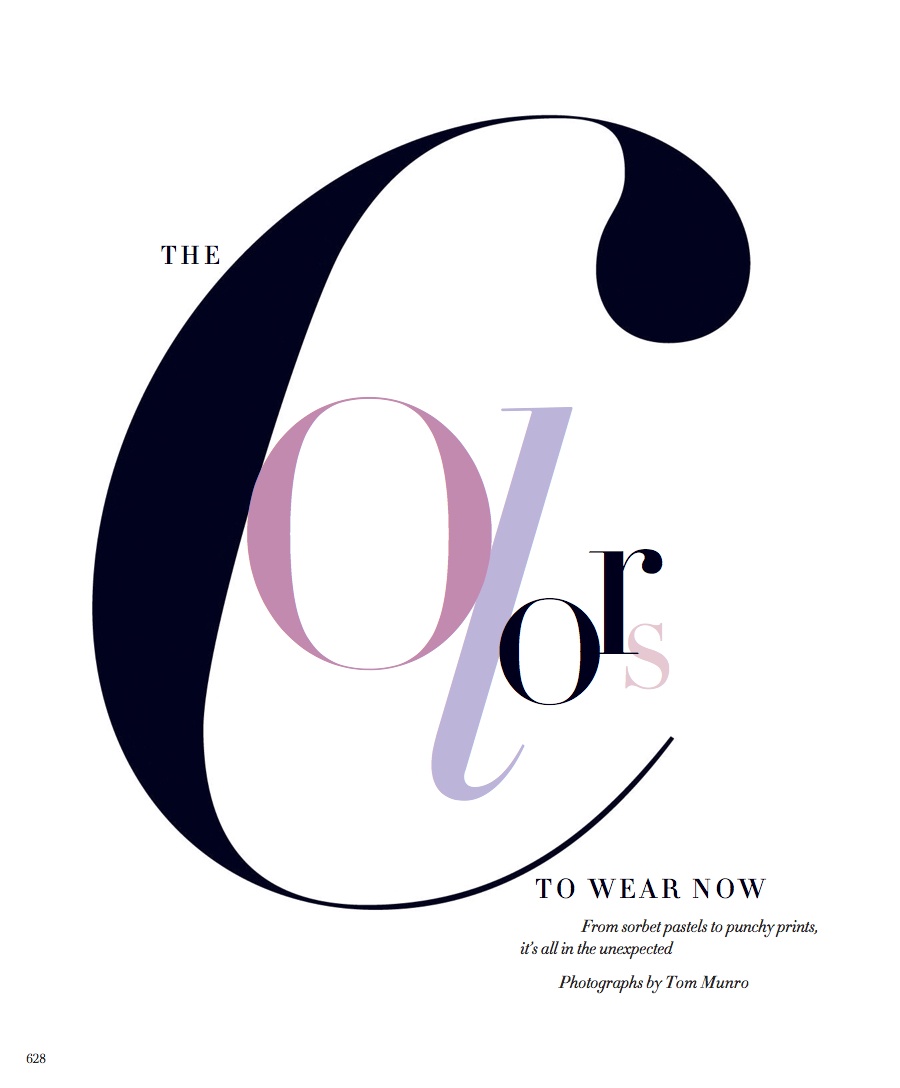 Harper's bazaar — The colors to wear now